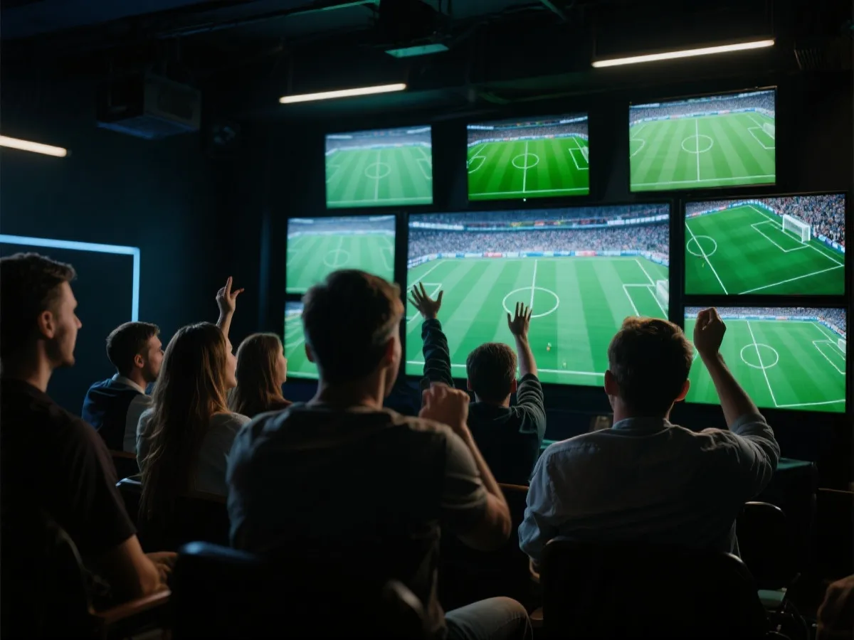 世界杯直播氛围展示